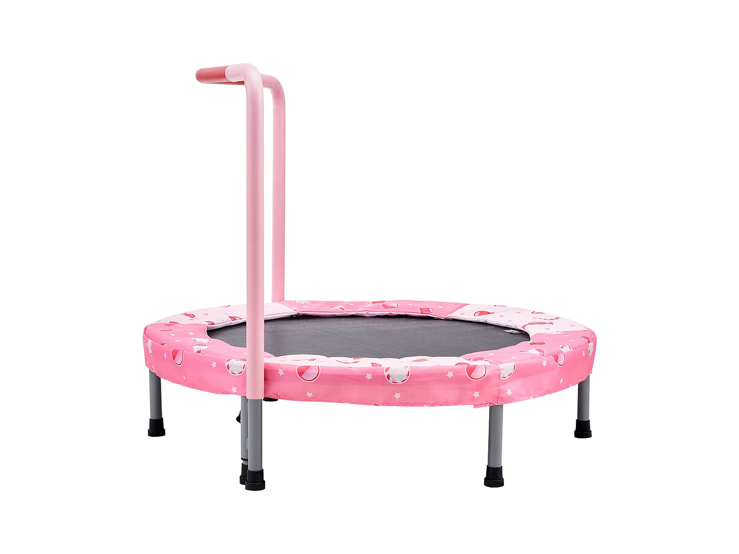 Trampoline SucceBuy, Mini Trampoline 91 cm pour Enfants, Pliable, pour une Utilisation Intérieure et Extérieure, pour Garçons et Filles, Rouge