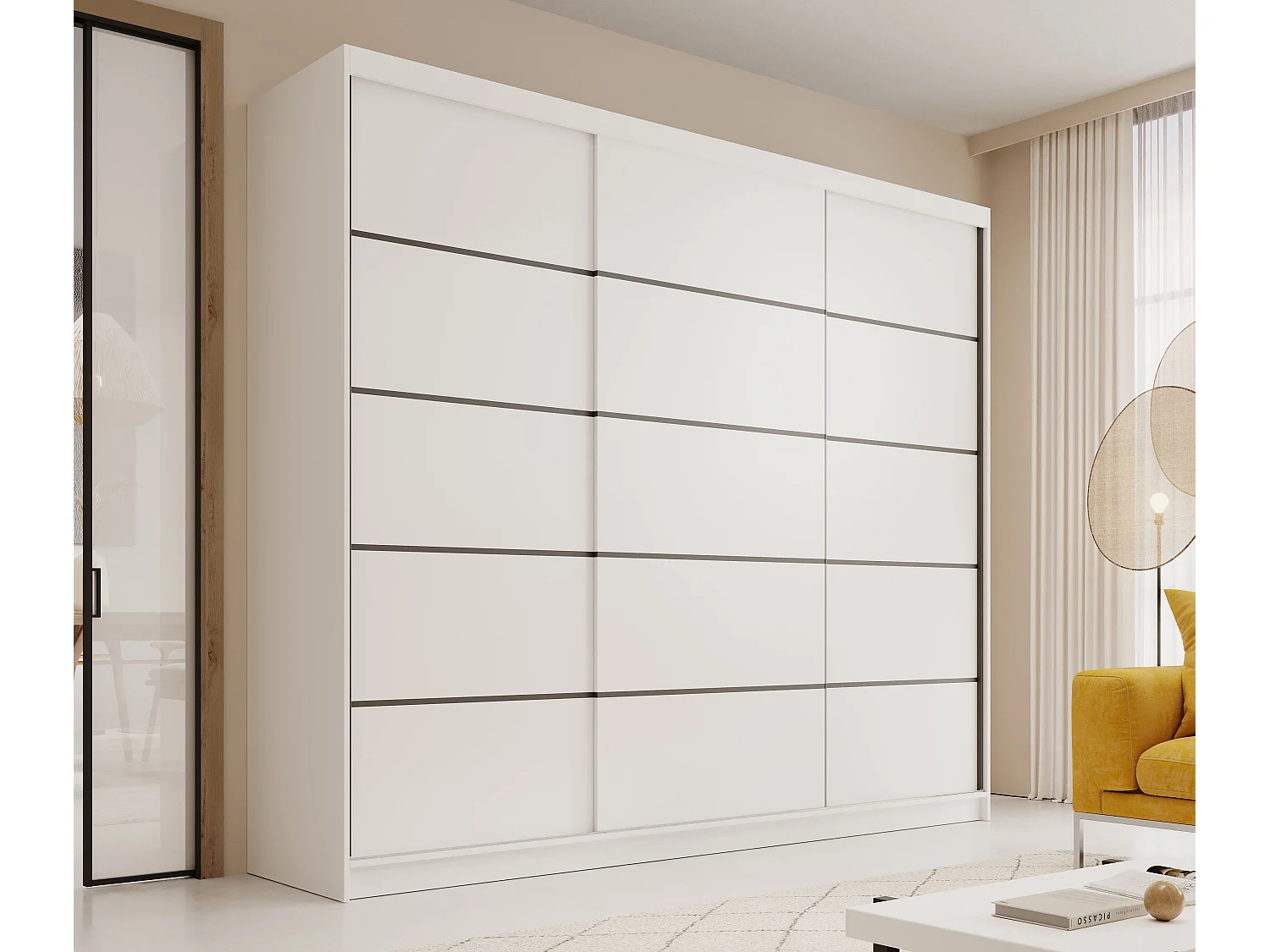 Armoire Maxi 250/Portes coulissantes/Blanc