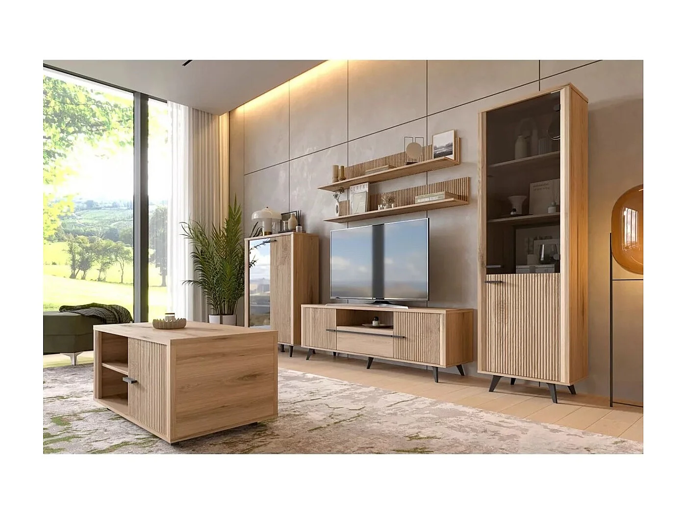 Couchtisch Malaga/Holz/Eichebraun