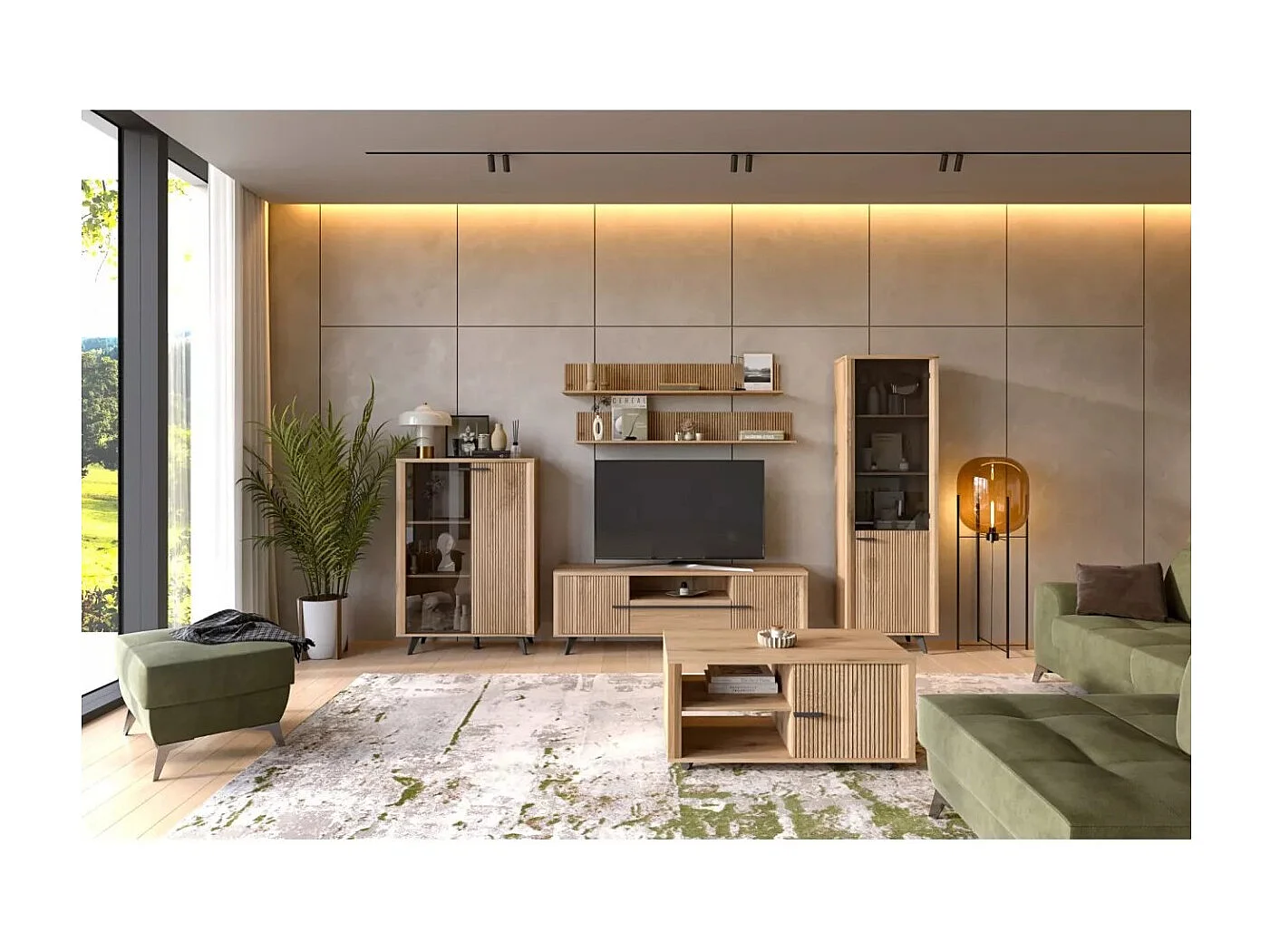 Couchtisch Malaga/Holz/Eichebraun