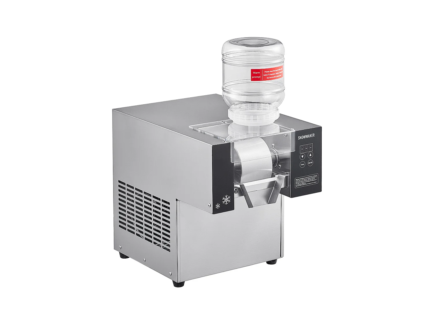 Commerciële Sneeuwvlokjes Ijsmachine SucceBuy, 80 kg/24u in RVS, voor Bakkerijen en Cafés