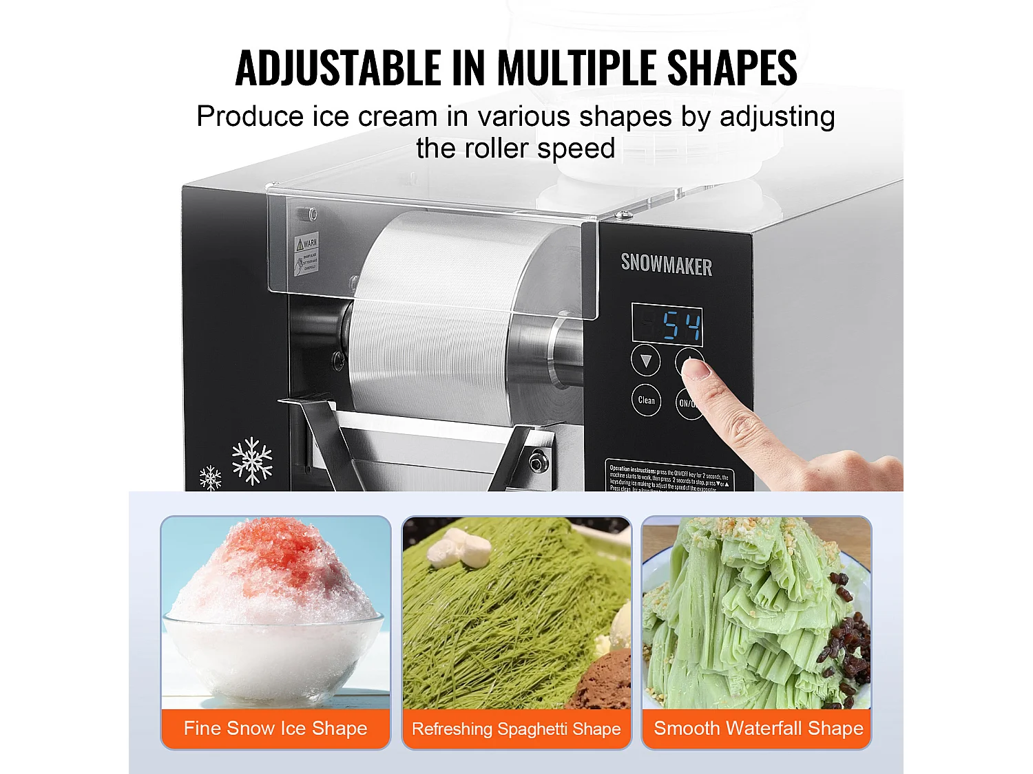 Commerciële Sneeuwvlokjes Ijsmachine SucceBuy, 80 kg/24u in RVS, voor Bakkerijen en Cafés