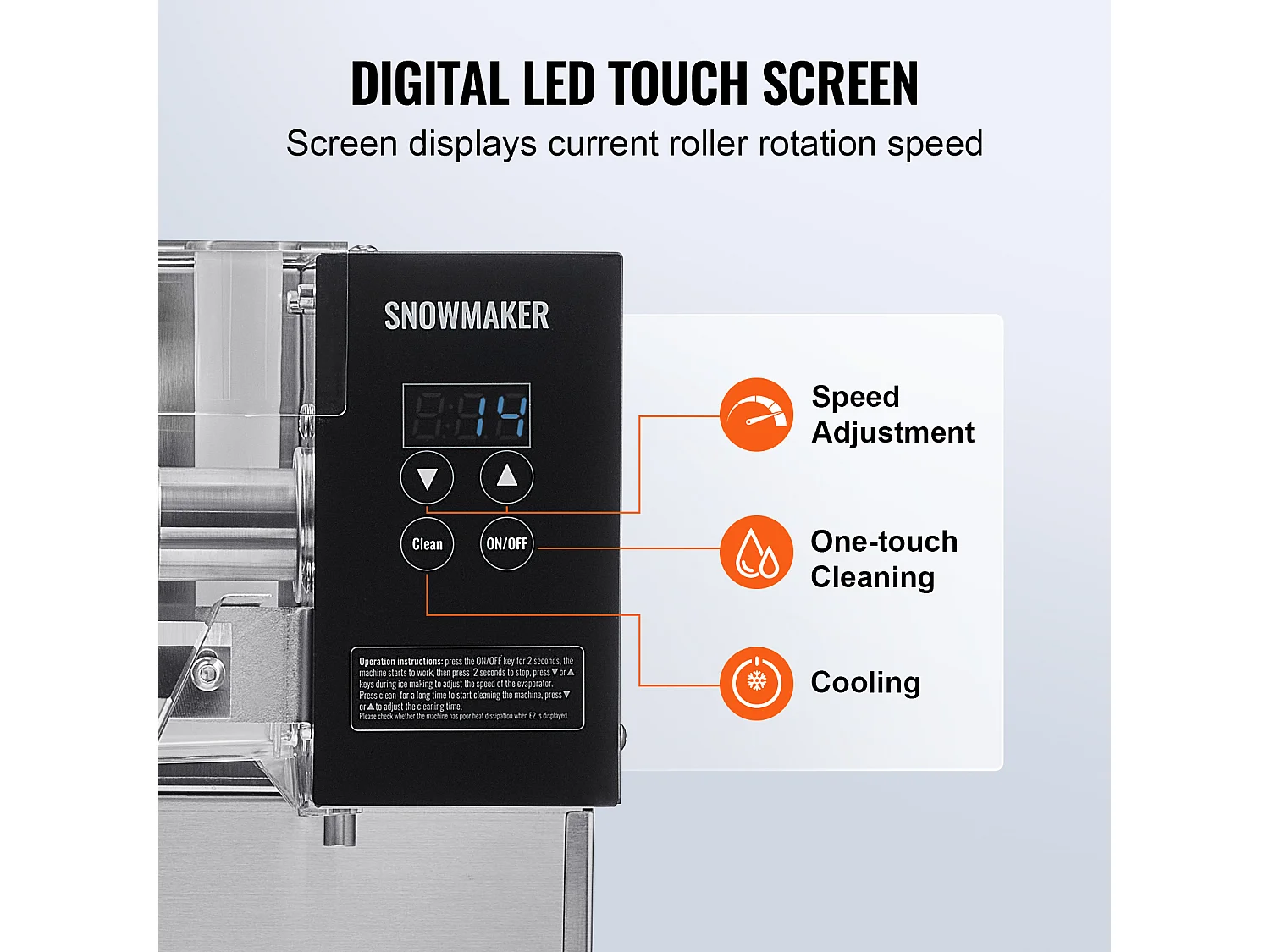 Commerciële Sneeuwvlokjes Ijsmachine SucceBuy, 80 kg/24u in RVS, voor Bakkerijen en Cafés