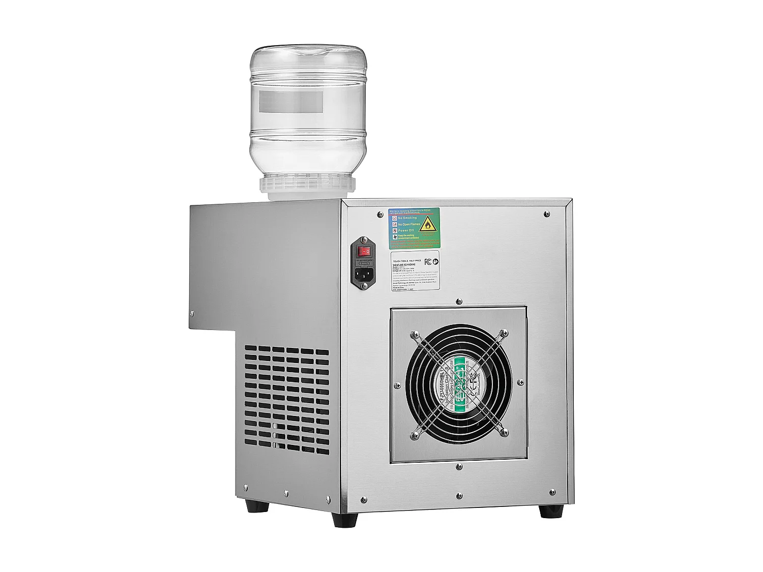 Commerciële Sneeuwvlokjes Ijsmachine SucceBuy, 80 kg/24u in RVS, voor Bakkerijen en Cafés