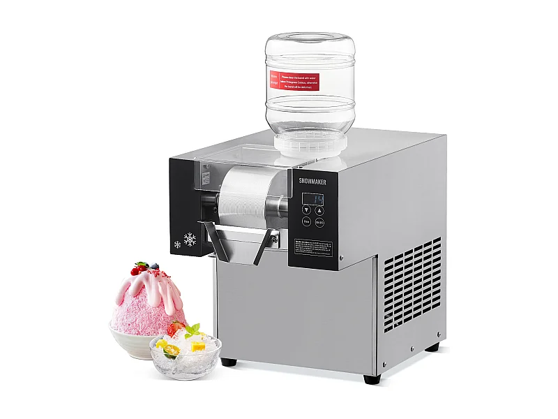 Machine à Glaçons Commerciale SucceBuy en Flocons de Neige, 80 kg/24 H en Acier Inoxydable, pour Boulangerie et Café