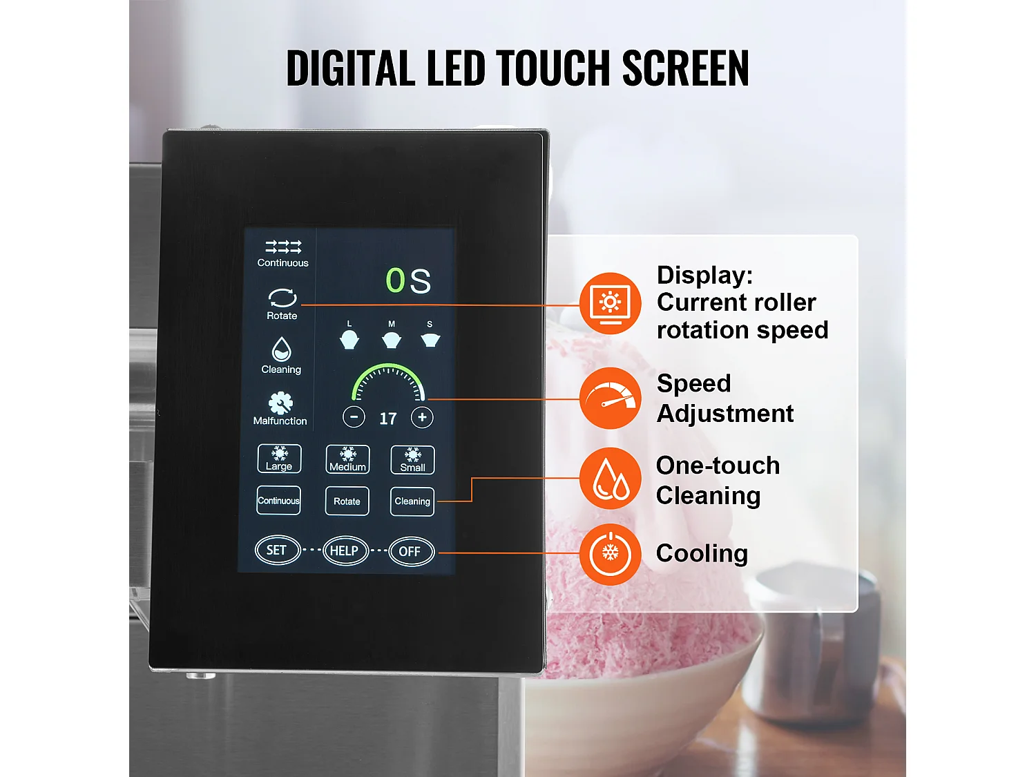 Machine à Glaçons Commerciale SucceBuy en Flocons de Neige, 230 kg/24 H en Acier Inoxydable, pour Boulangerie et Café