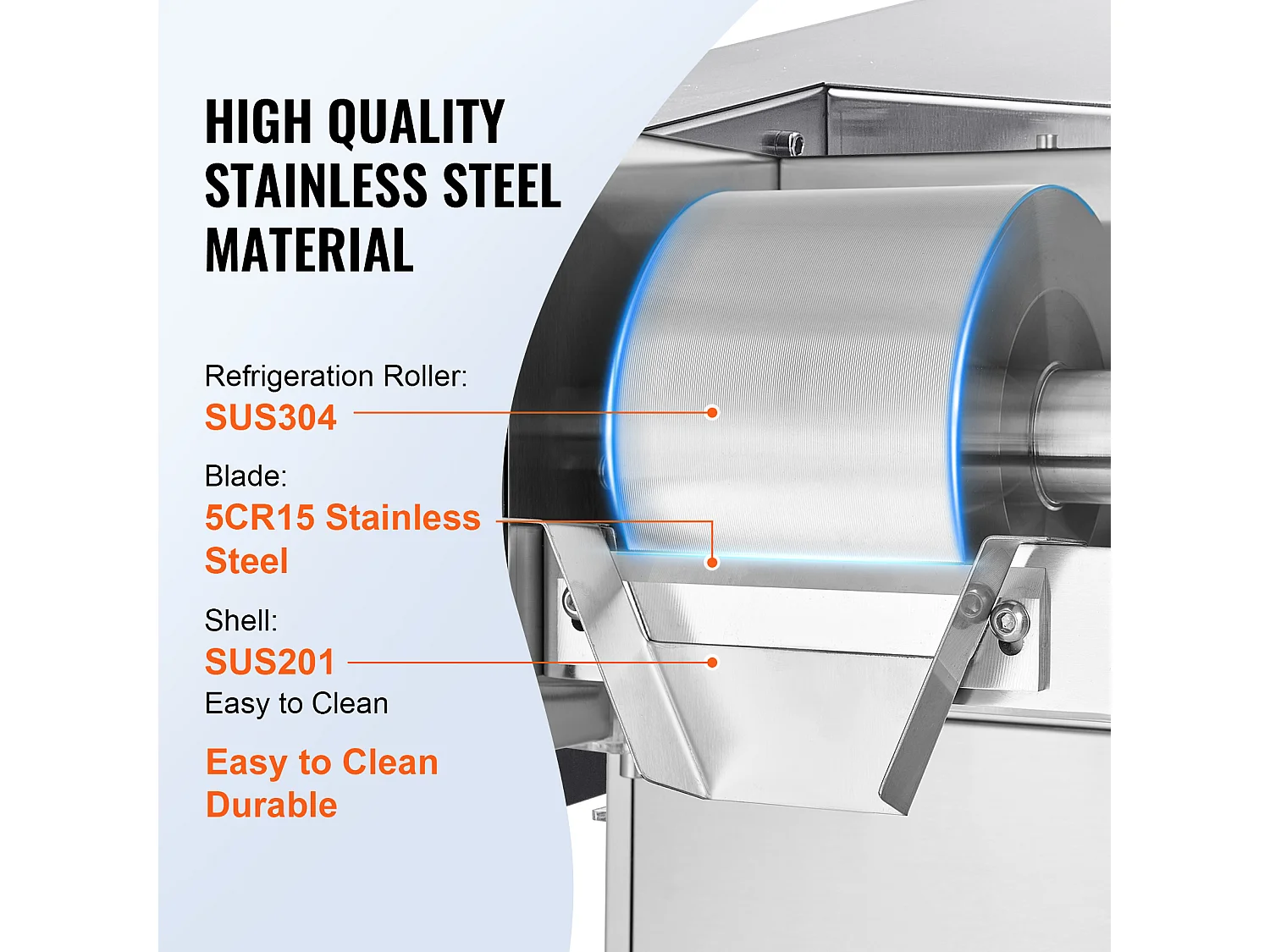 Machine à Glaçons Commerciale SucceBuy en Flocons de Neige, 230 kg/24 H en Acier Inoxydable, pour Boulangerie et Café