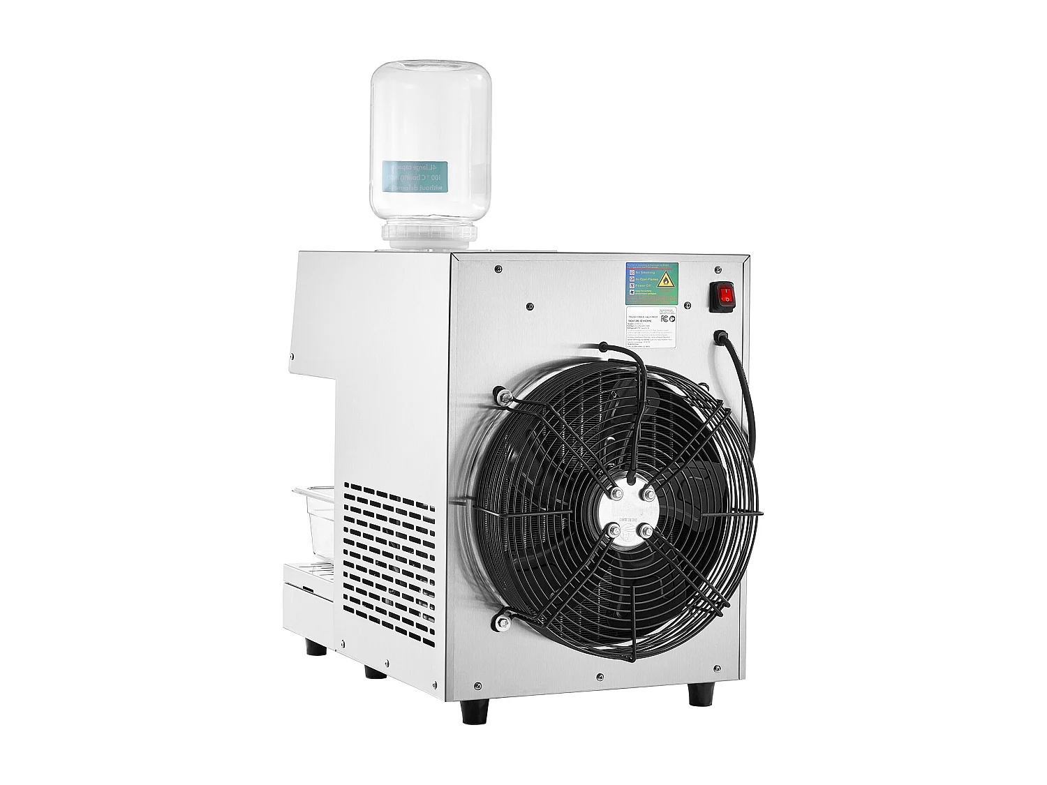 Machine à Glaçons Commerciale SucceBuy en Flocons de Neige, 230 kg/24 H en Acier Inoxydable, pour Boulangerie et Café