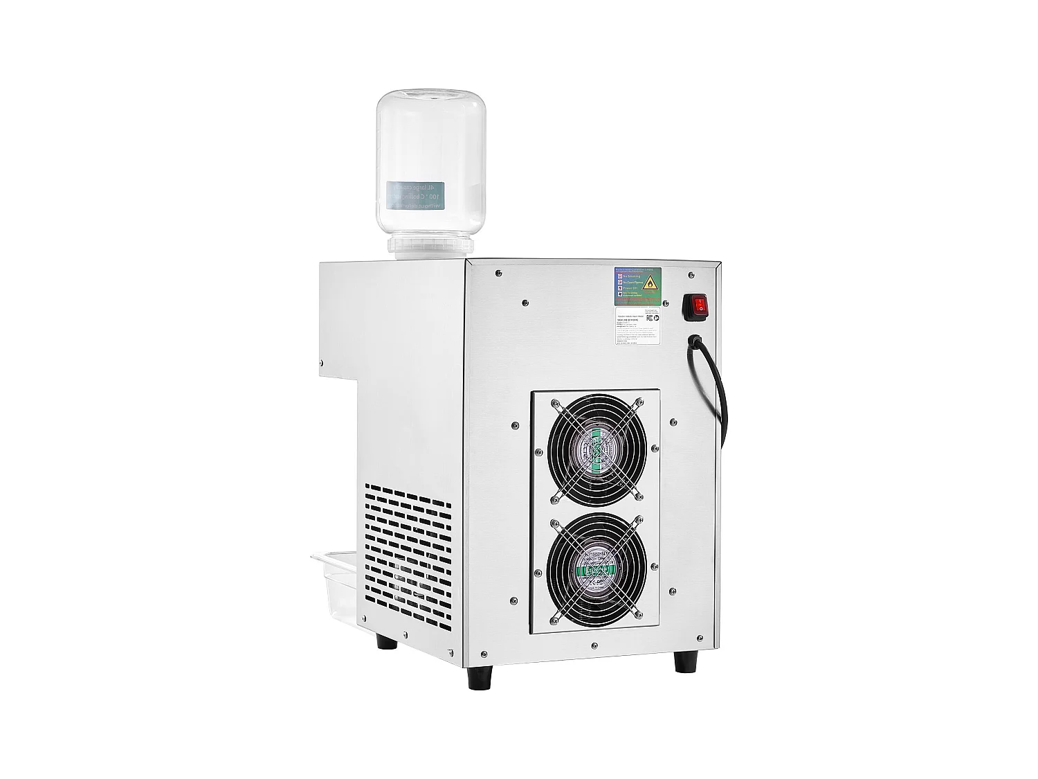 Commerciële Sneeuwvlokjes Ijsmachine SucceBuy, 180 kg/24u in RVS, voor Bakkerijen en Cafés