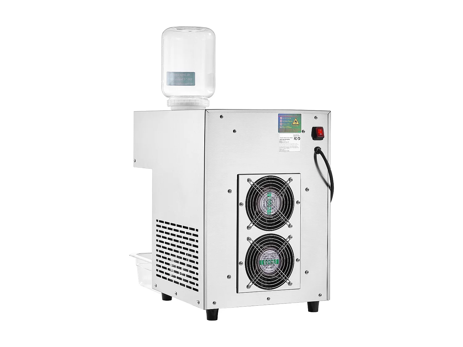 Commerciële Sneeuwvlokjes Ijsmachine SucceBuy, 180 kg/24u in RVS, voor Bakkerijen en Cafés