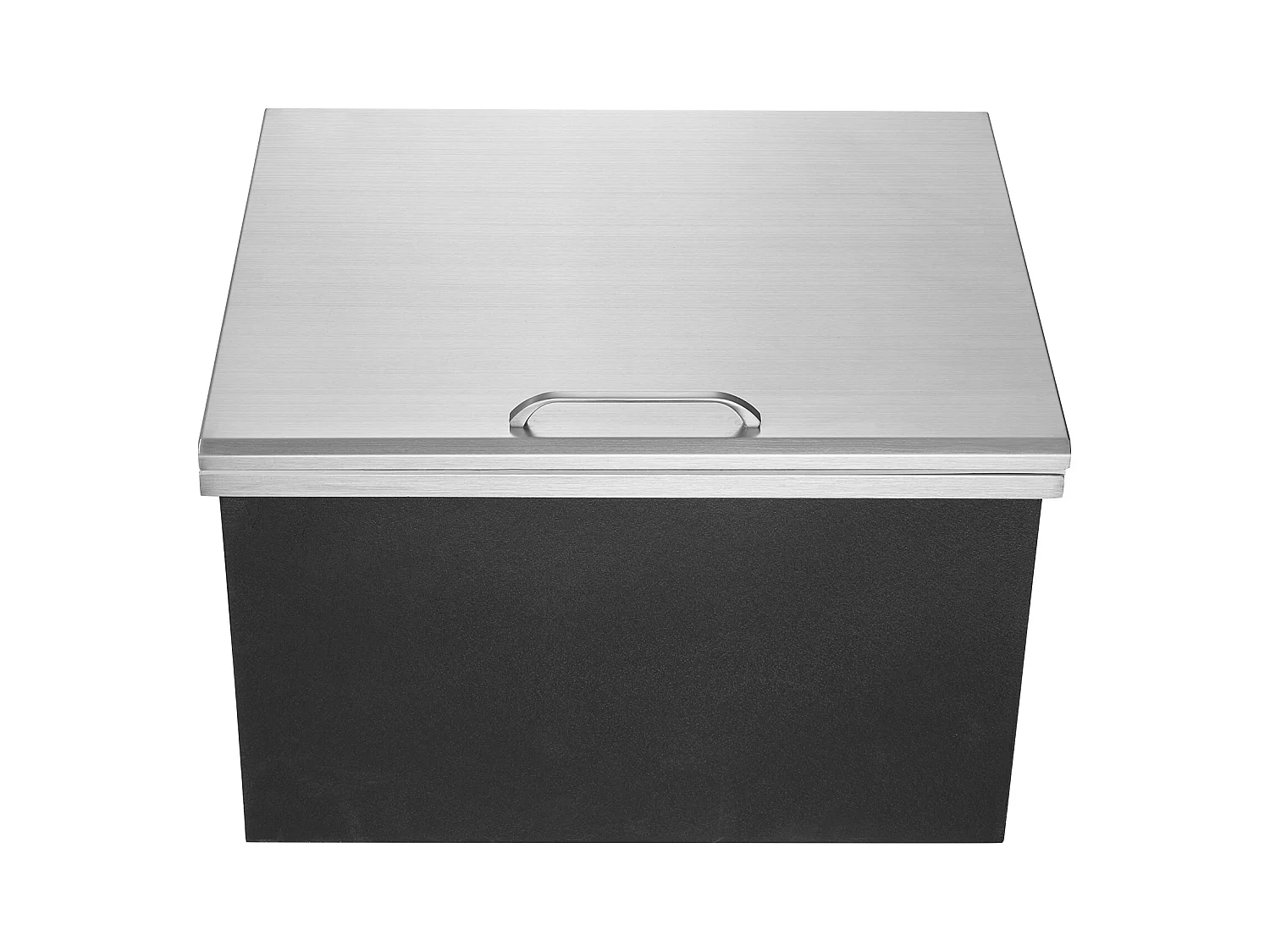 Glacière à Encastrer SucceBuy, 71 x 40 x 43 cm, Acier Inoxydable avec Couvercle