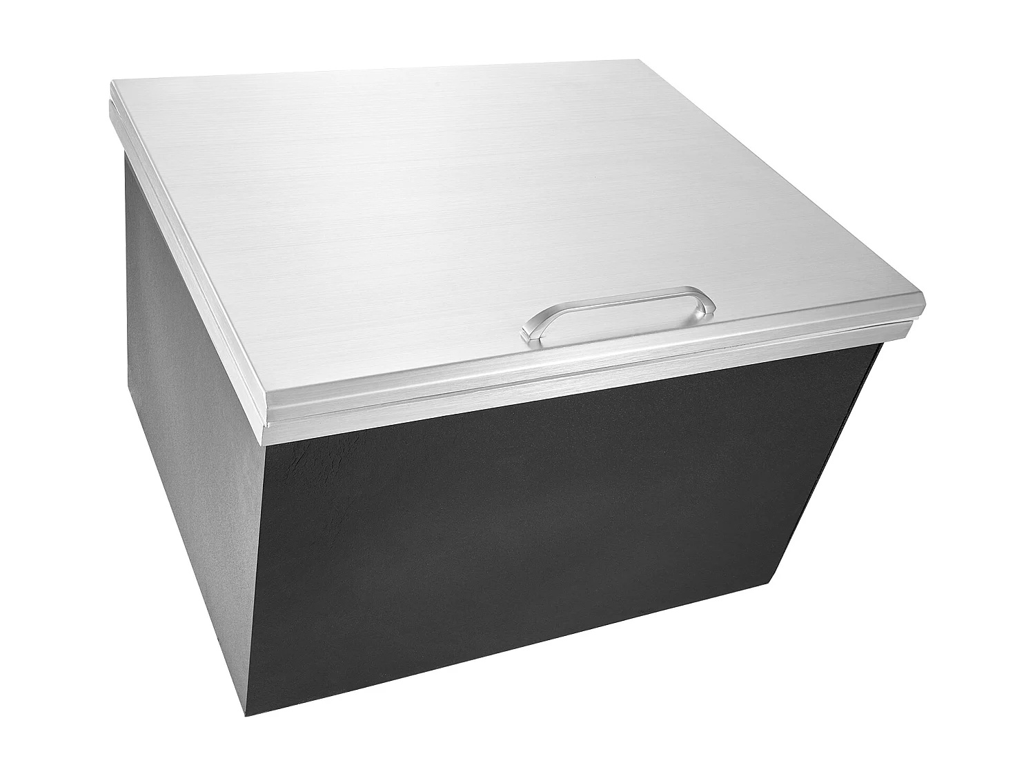 Glacière à Encastrer SucceBuy, 71 x 40 x 43 cm, Acier Inoxydable avec Couvercle, Bar à Glace de Cuisine Extérieure