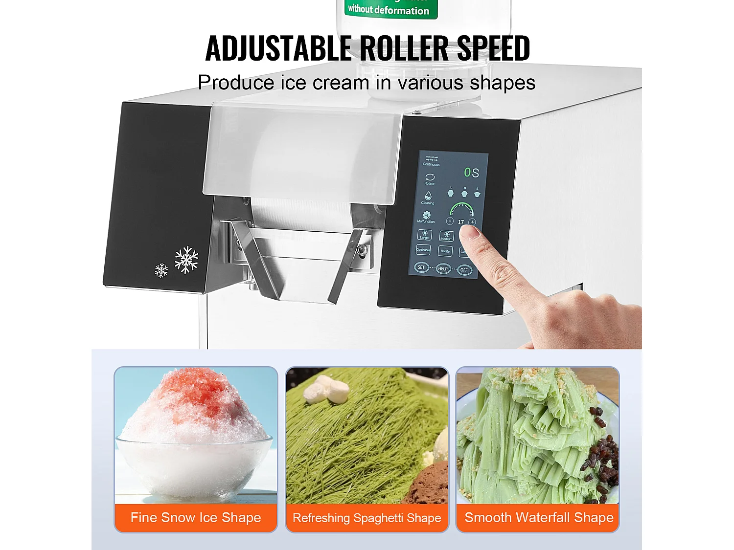 Machine à Glaçons Commerciale SucceBuy en Flocons de Neige, 180 kg/24 H en Acier Inoxydable, pour Boulangerie et Café