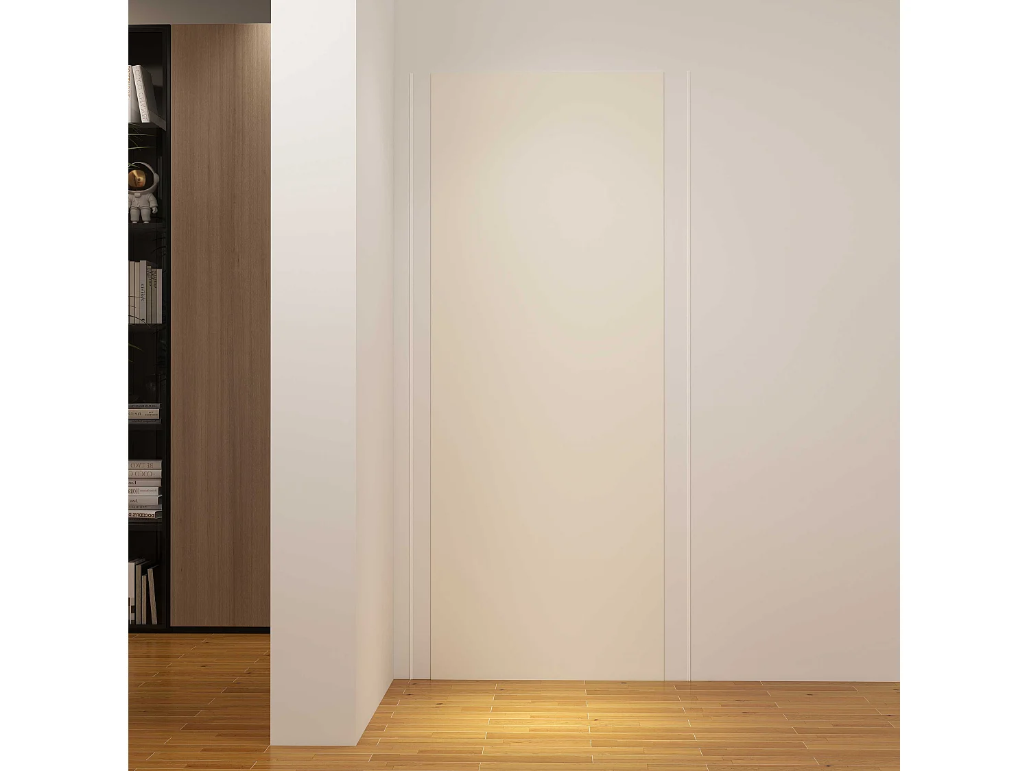 Panneau mural de douche Ivoire 120 x 210 cm mural aluminium avec 1 profile - Étanche, durable et facile à nettoyer