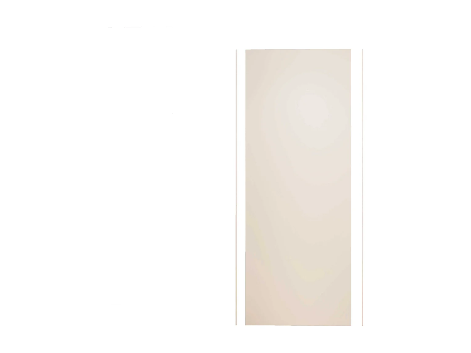 Panneau mural de douche Ivoire 120 x 210 cm mural aluminium avec 1 profile - Étanche, durable et facile à nettoyer