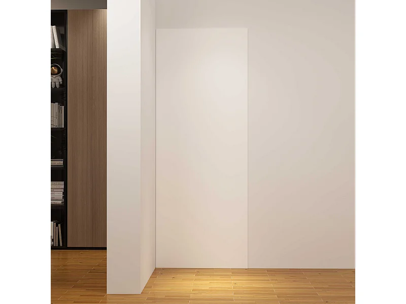 Panneau mural de douche Blanc 90 x 210 cm mural aluminium - Étanche, durable et facile à nettoyer