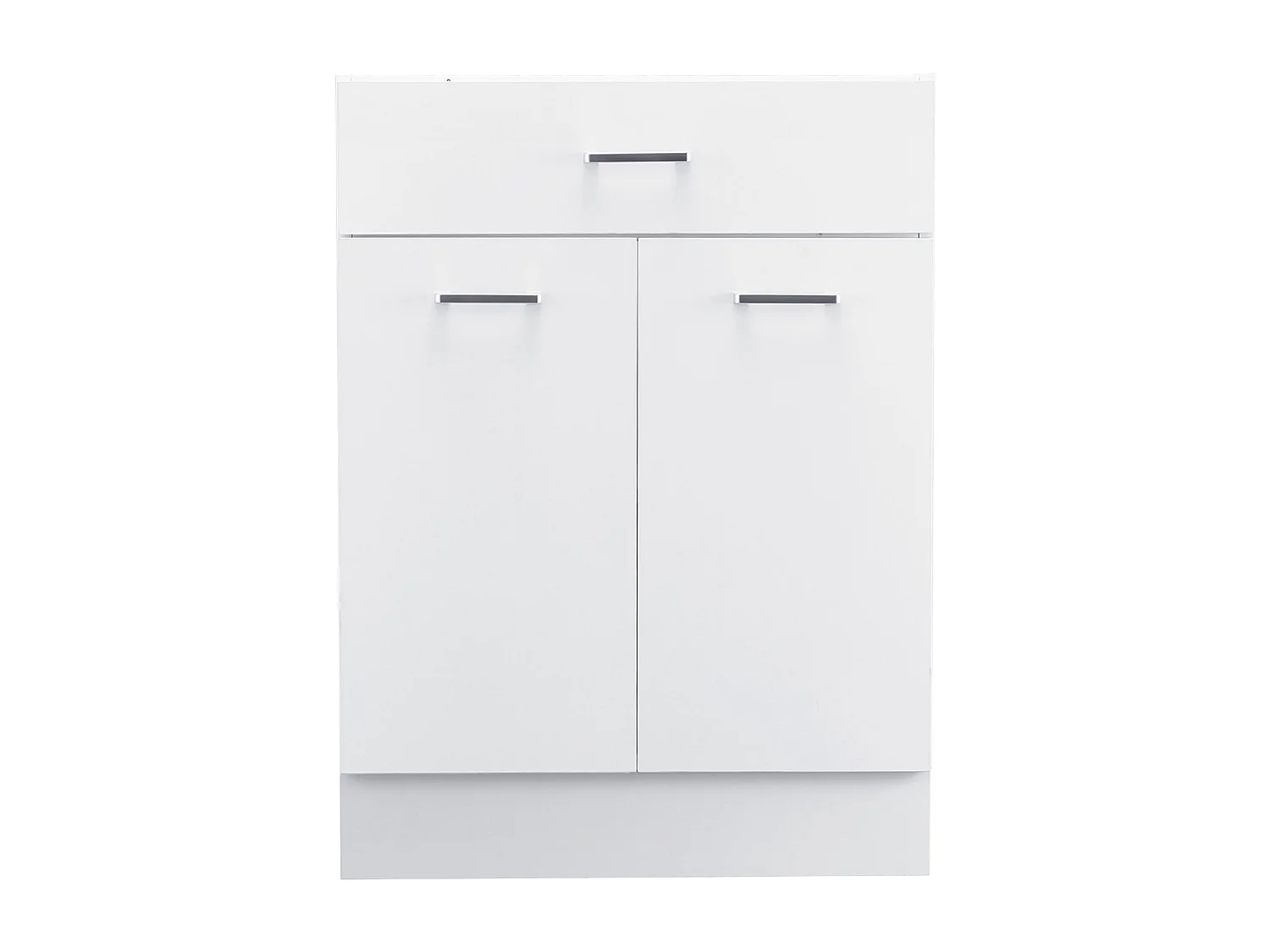 Lage Kast SucceBuy Shaker van 61cm met Lade Klaar om te Monteren, 1 Lade, met Sluitdeuren, Modern en Functioneel