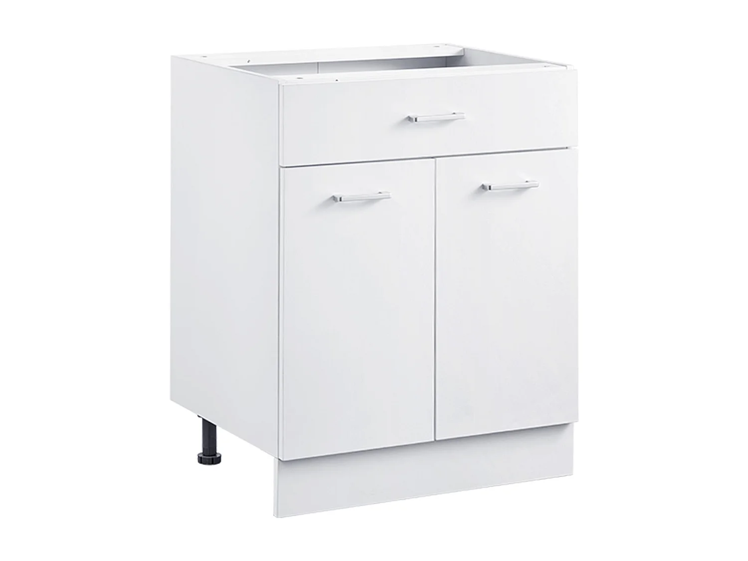 Lage Kast SucceBuy Shaker van 61cm met Lade Klaar om te Monteren, 1 Lade, met Sluitdeuren, Modern en Functioneel