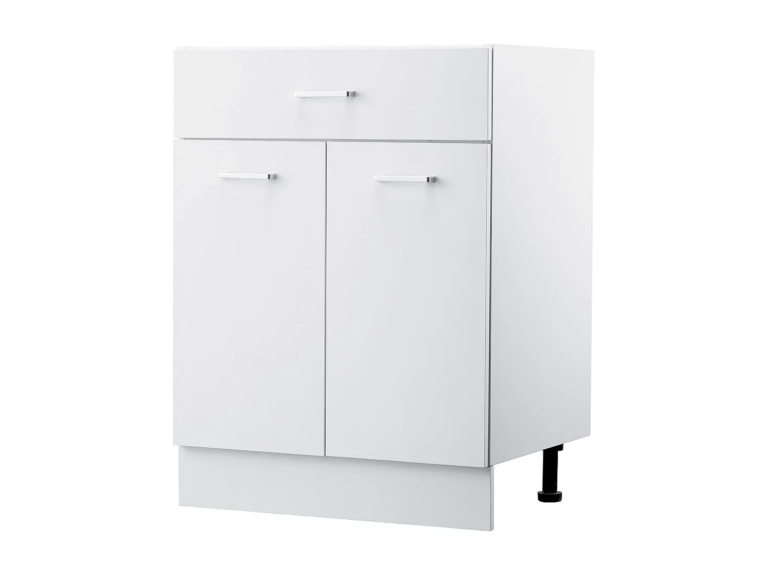 Lage Kast SucceBuy Shaker van 61cm met Lade Klaar om te Monteren, 1 Lade, met Sluitdeuren, Modern en Functioneel