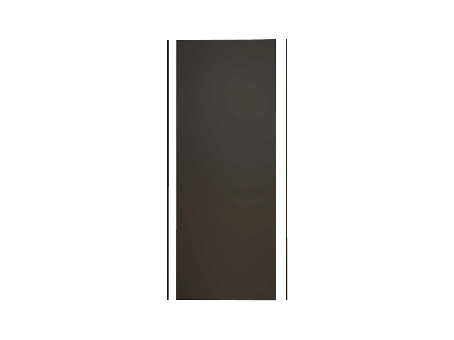 Panneau mural de douche Noir 90 x 210 cm mural aluminium avec 1 profile - Étanche, durable et facile à nettoyer