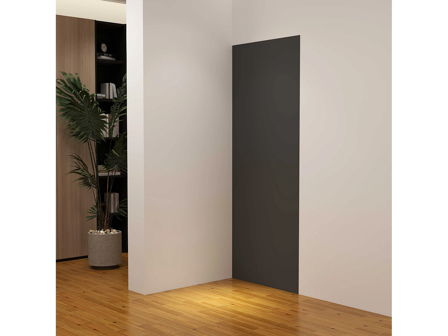 Panneau mural de douche Noir 120 x 210 cm mural aluminium - Étanche, durable et facile à nettoyer