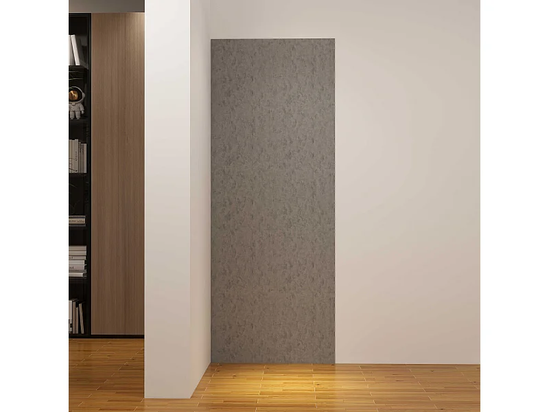 Panneau mural de douche Gris 90 x 210 cm mural aluminium - Étanche, durable et facile à nettoyer