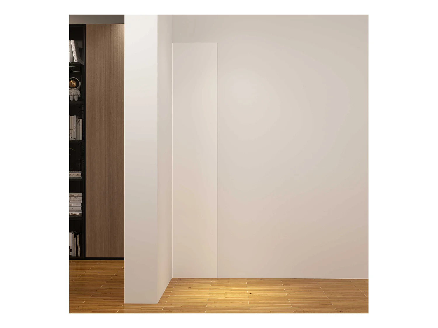 Panneau mural de douche Blanc 40 x 210 cm mural aluminium - Étanche, durable et facile à nettoyer