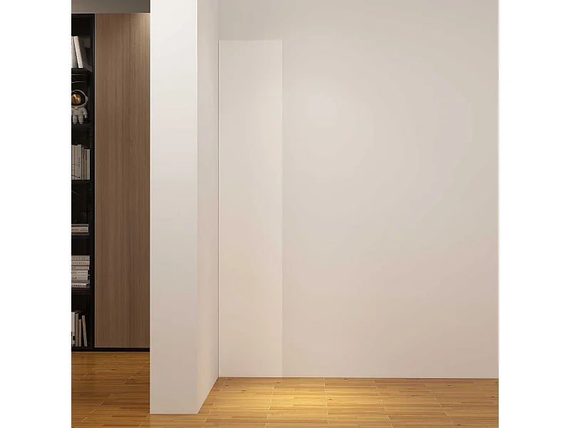 Wit douchewandpaneel 40 x 210 cm aluminium wandpaneel - waterdicht, duurzaam en gemakkelijk schoon te maken