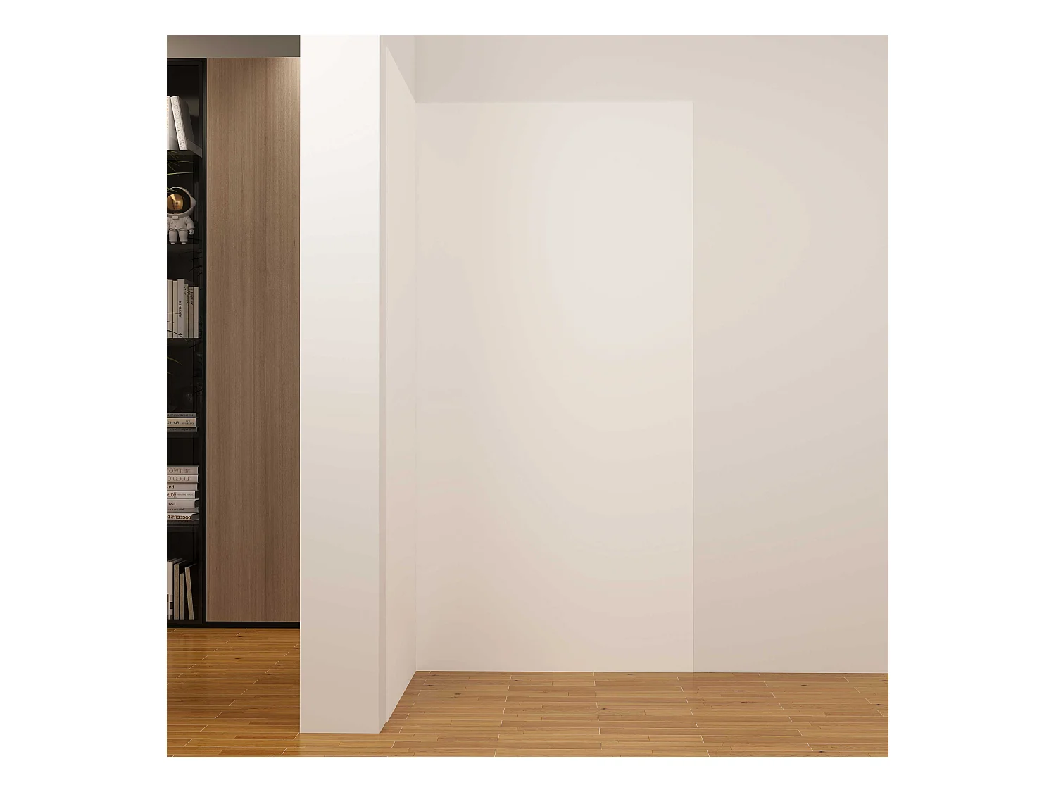 Lot de 2 panneaux muraux de douche blanc mural aluminium avec 3 profiles - L.100 x L.120 x H.210 cm - Étanche, durable et facile à nettoyer