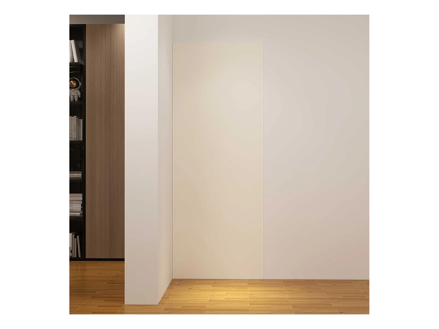 Panneau mural de douche Ivoire 90 x 210 cm mural aluminium avec 1 profile - Étanche, durable et facile à nettoyer