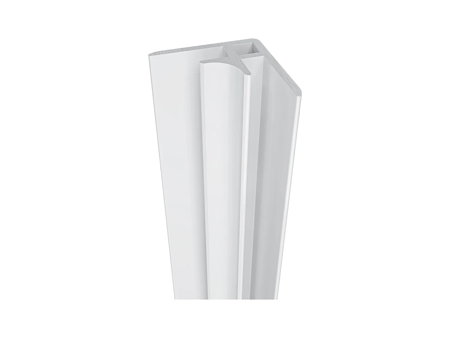 Lot de 2 panneaux muraux de douche blanc mural aluminium avec 3 profiles - L.40 x L.90 x H.210 cm - Étanche, durable et facile à nettoyer