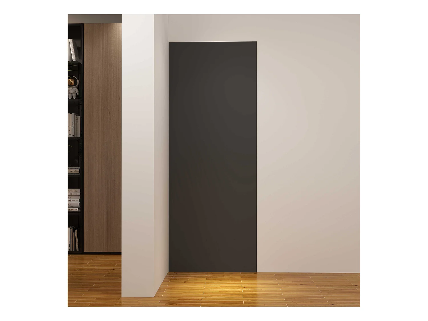 Panneau mural de douche Noir 90 x 210 cm mural aluminium - Étanche, durable et facile à nettoyer