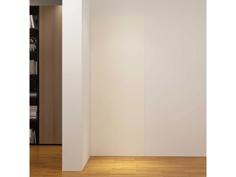 Panneau mural de douche Ivoire 80 x 210 cm mural aluminium avec 1 profile - Étanche, durable et facile à nettoyer