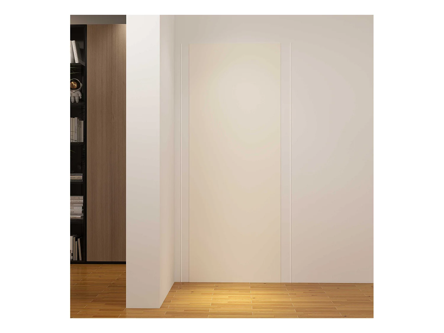 Panneau mural de douche Ivoire 80 x 210 cm mural aluminium avec 1 profile - Étanche, durable et facile à nettoyer