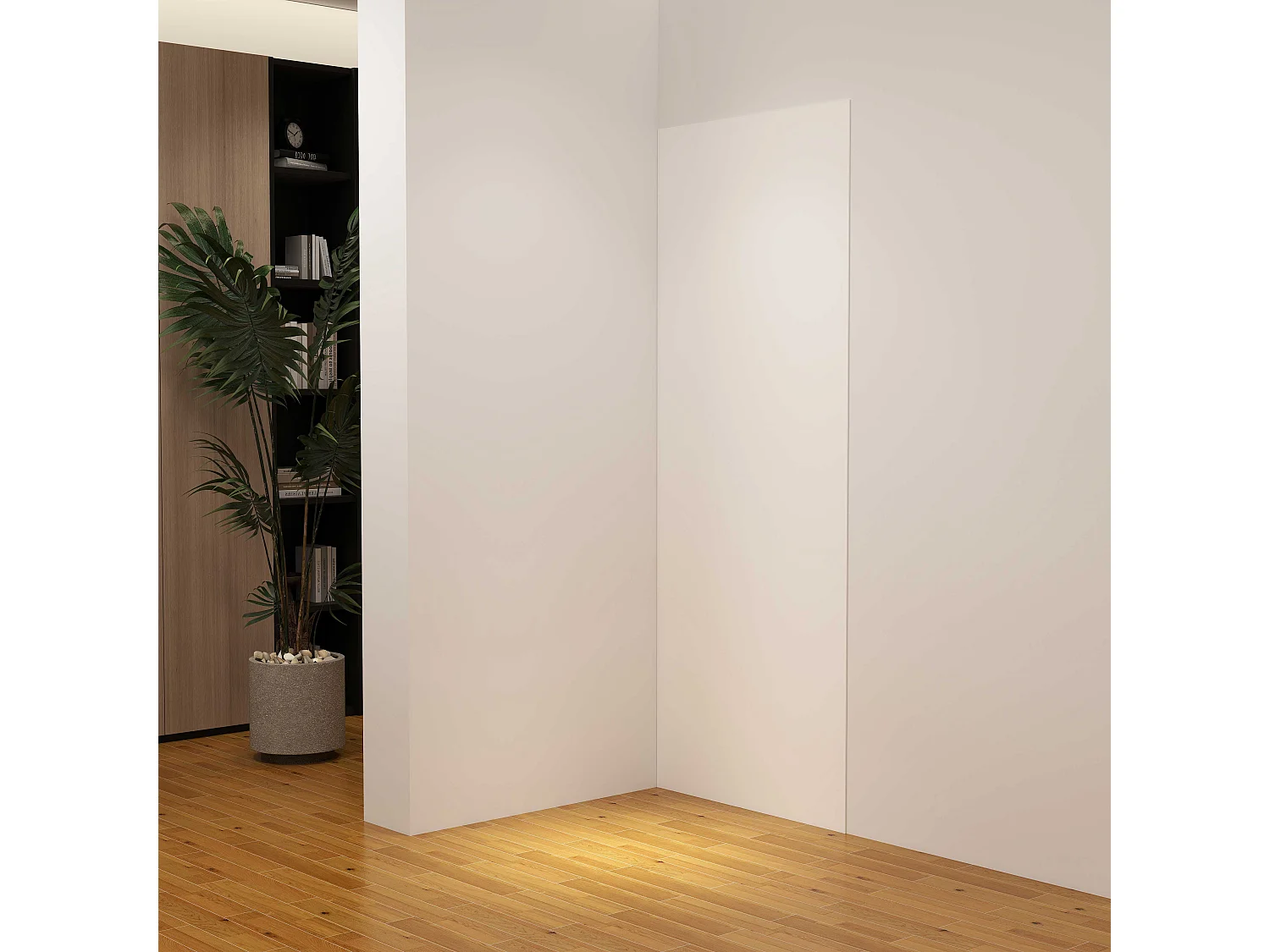 Panneau mural de douche Blanc 90 x 210 cm mural aluminium avec 1 profile - Étanche, durable et facile à nettoyer