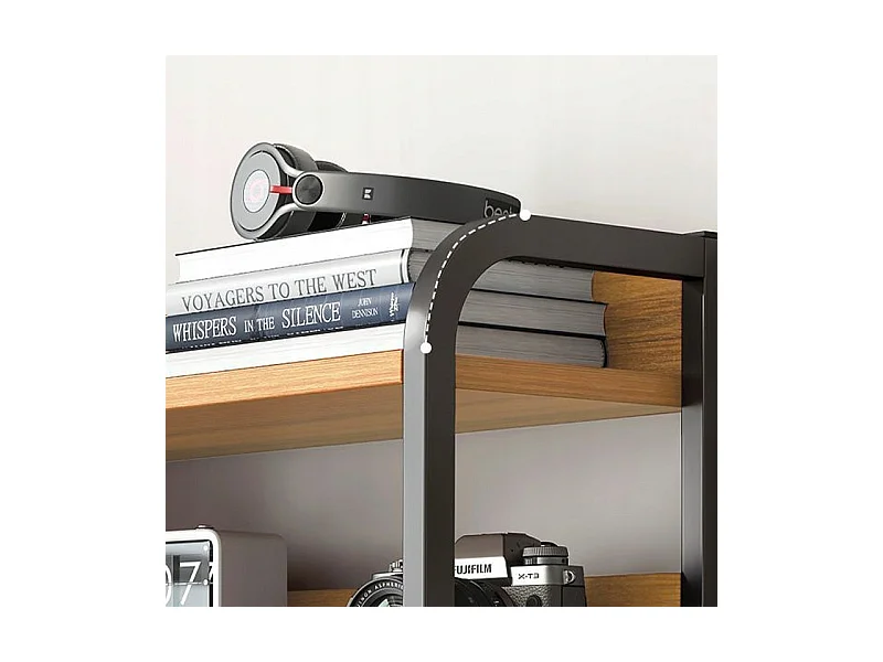 Biurko komputerowe ciemny buk pod laptop loft gamingowe nowoczesne 120 cm