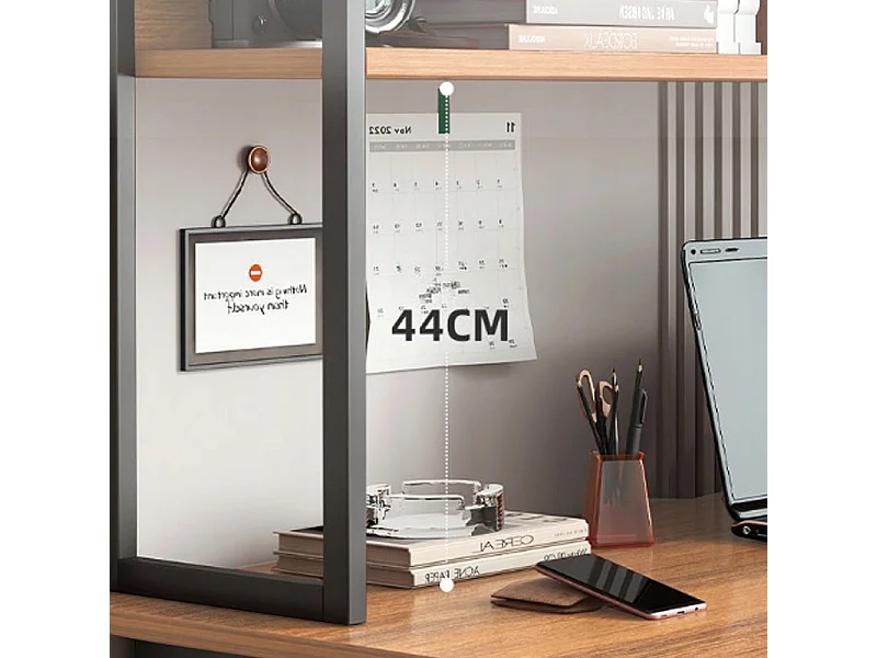 Biurko komputerowe ciemny buk pod laptop loft gamingowe nowoczesne 120 cm