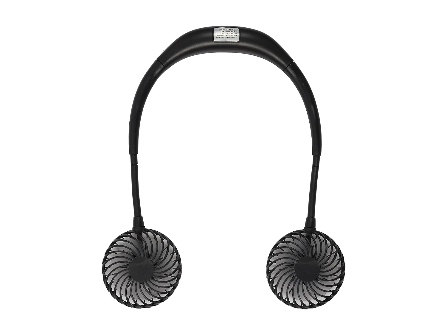 Ventilateur Rechargeable Tour De Cou Lumineux Noir