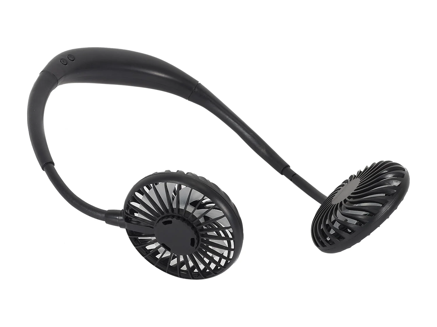 Ventilateur Rechargeable Tour De Cou Lumineux Noir