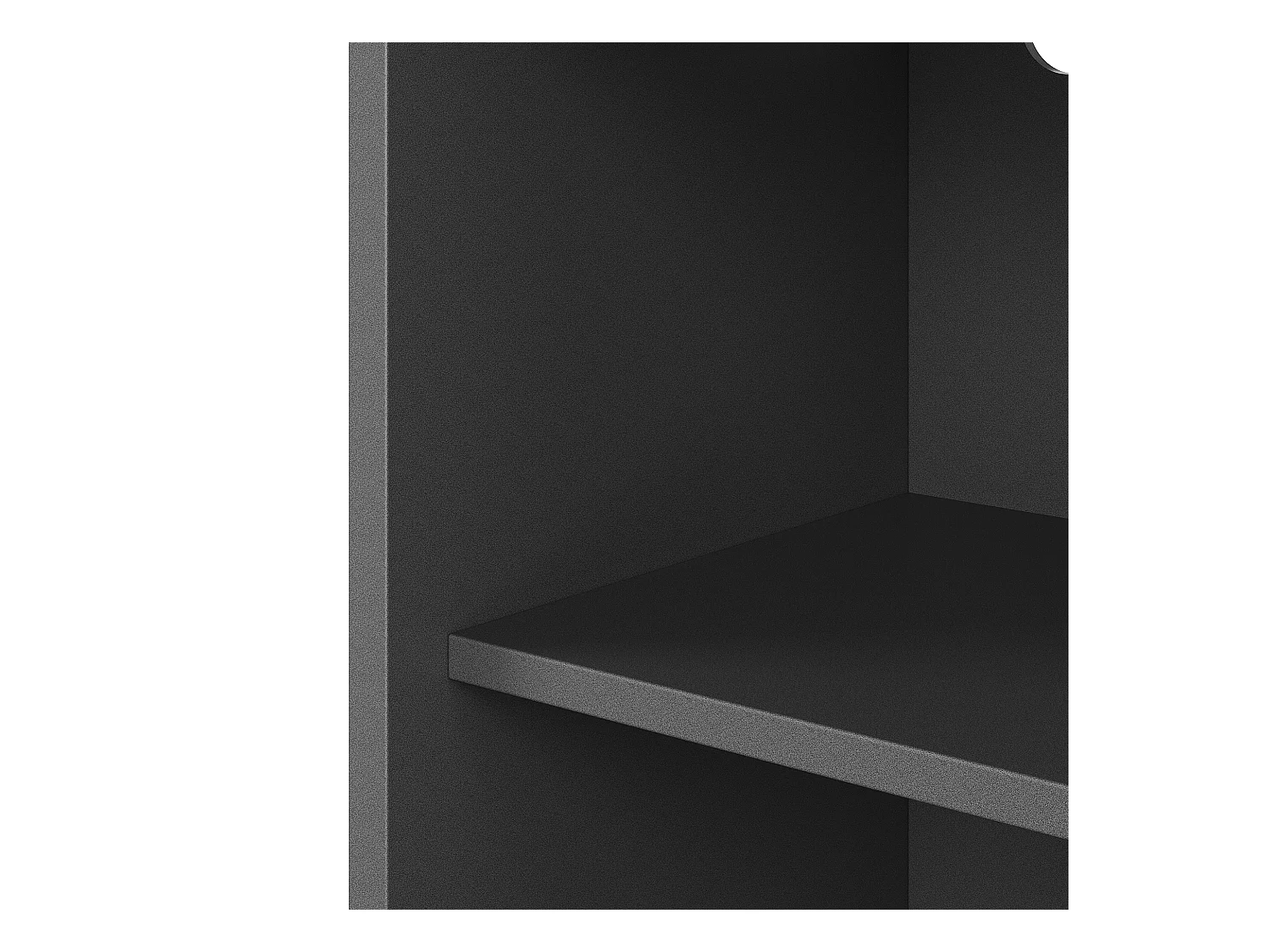 Meuble de bar rotatif - Table de bar extensible avec éclairage LED et portes coulissantes en verre - rangement ouvert - noir