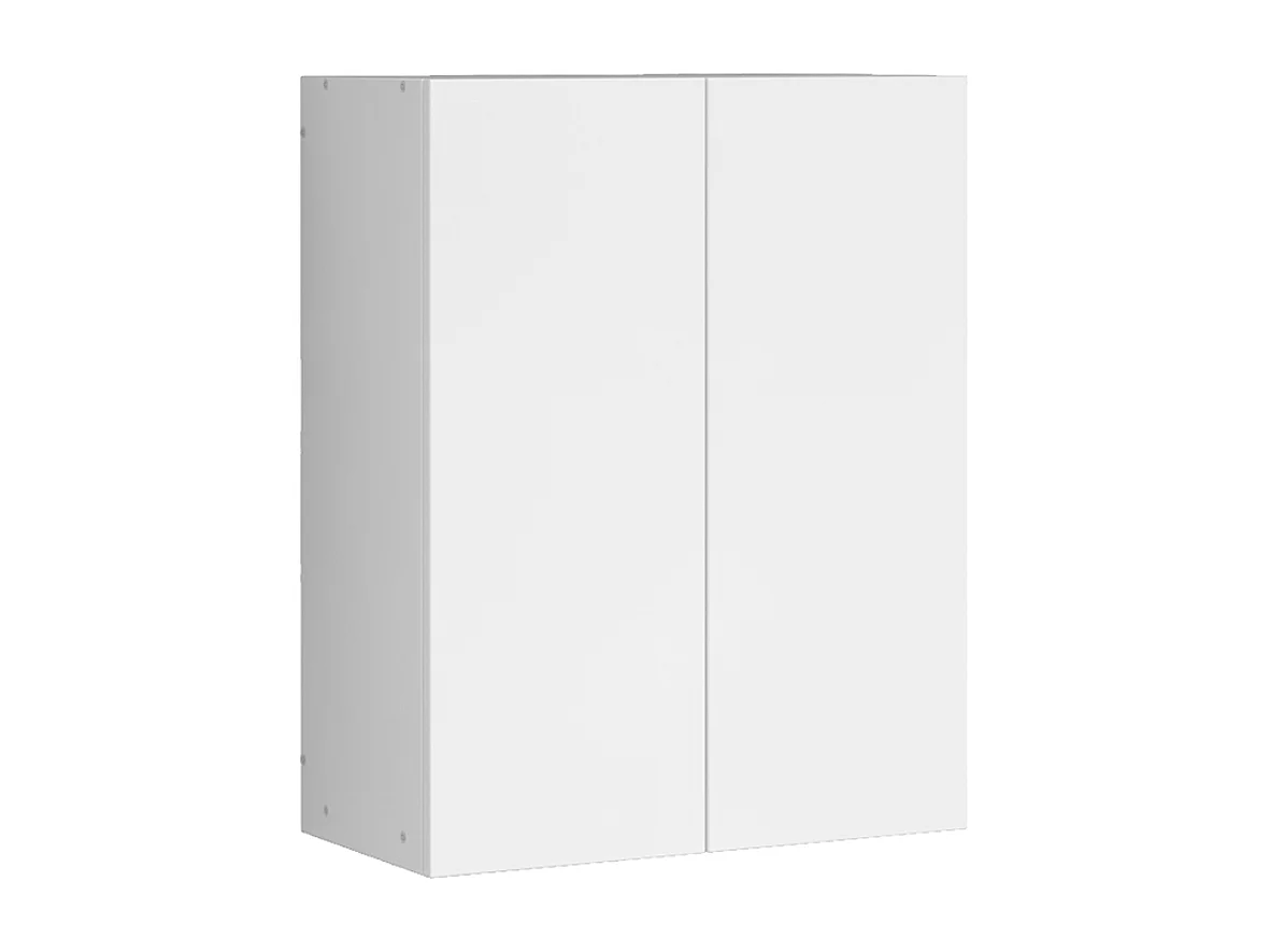 Mueble baño moderno 2 puertas blanco 3 estantes 80 cm