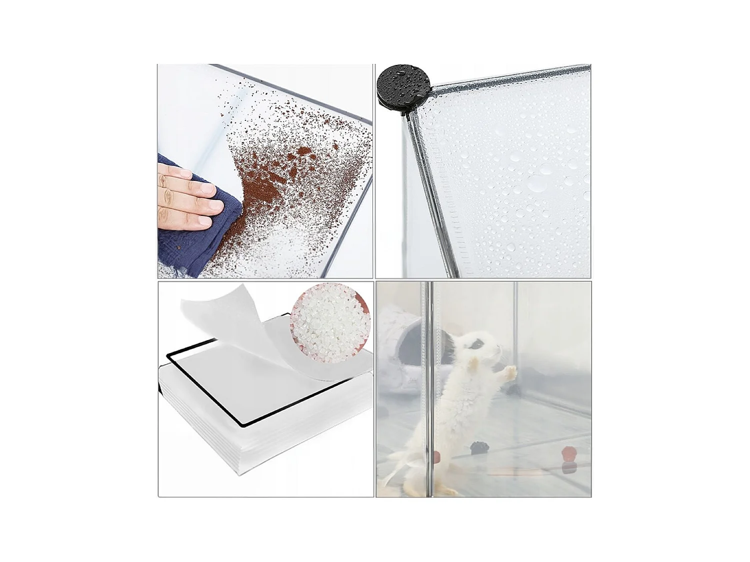 Enclos pour petits animaux rongeurs lapins hamsters + marteau