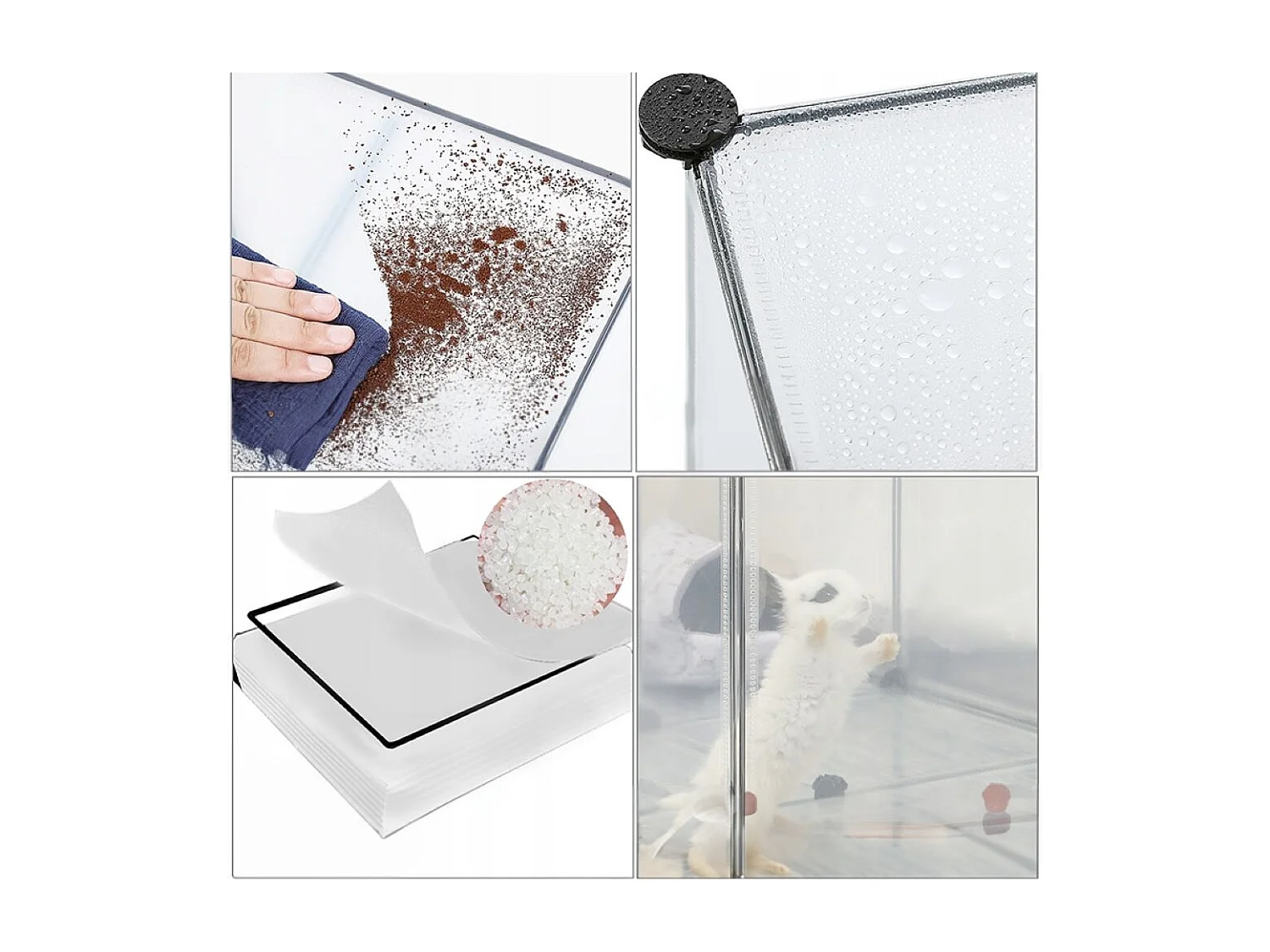 Enclos pour petits animaux rongeurs lapins hamsters + marteau