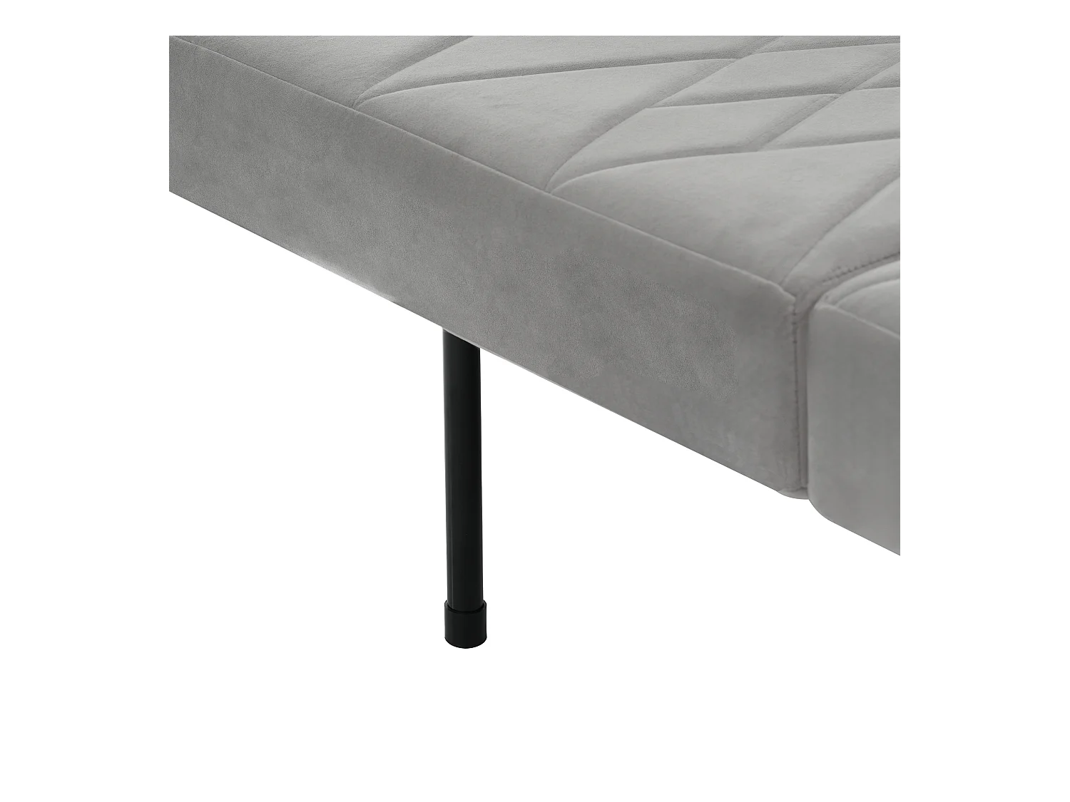 Canapé relaxation gris - Canapé avec pieds et accoudoirs en bois - convient au salon et à la chambre