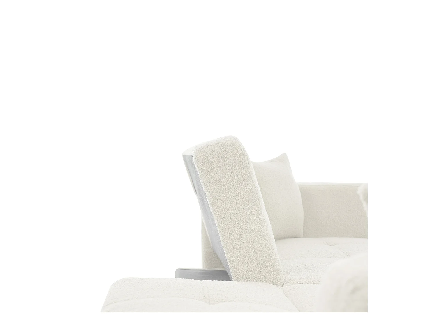 Blanc Loungesofa - Sofa mit Kissen und Aufbewahrungstaschen - goldene beine - für wohnzimmer und schlafzimmer