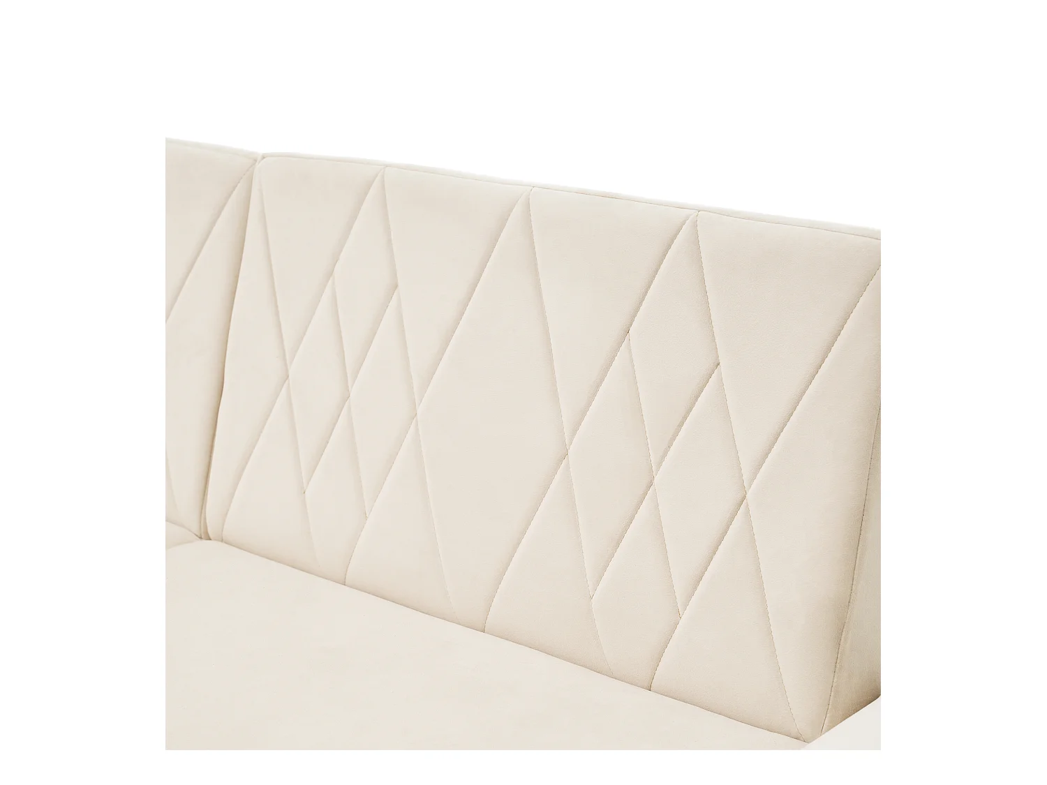 Canape 2 places beige - Canapé avec pieds et accoudoirs en bois - convient au salon et à la chambre