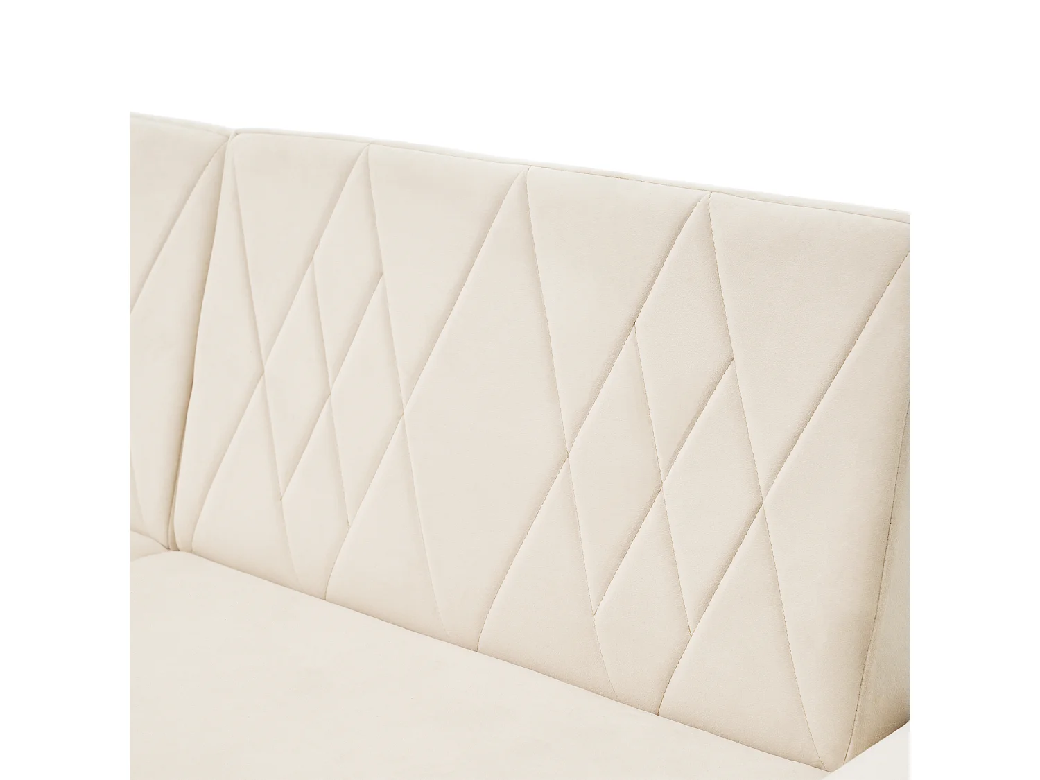 Beżowa sofa 2-osobowa - sofa z drewnianymi nogami i podłokietnikami - odpowiednia do salonu i sypialni