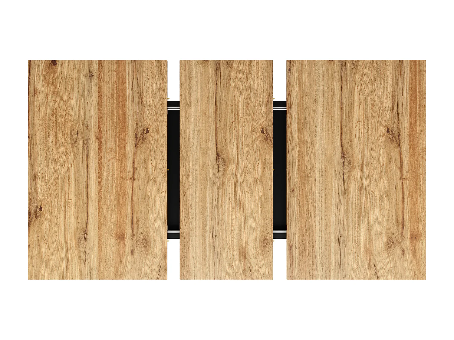 Rechteckiger Esstisch - Esstisch mit Stauraum und Holzplatte - einziehbar - für küche und wohnzimmer