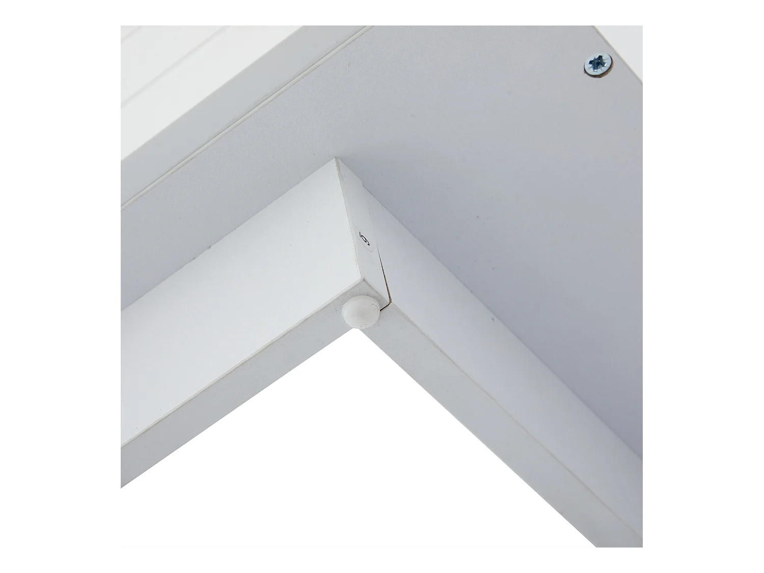 Witte rechthoekige salontafel - Salontafel met 2 lades en LED-verlichting - voor de woonkamer