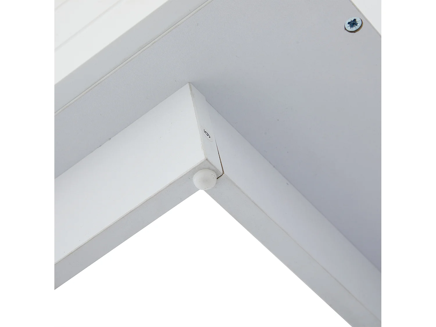 Table basse rectangulaire blanc - Table basse avec 2 tiroirs et lumières LED - pour le salon